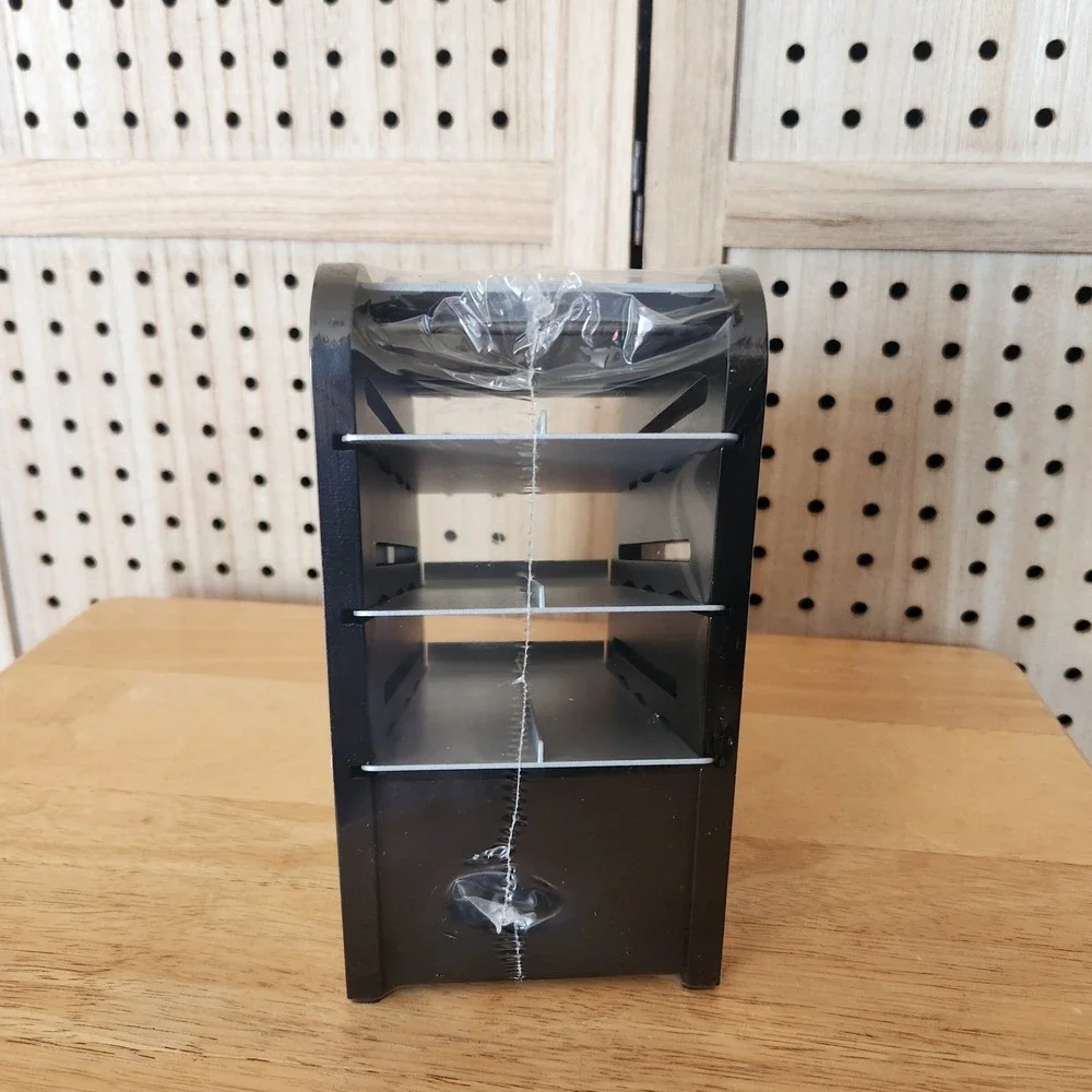 Ibyx‎ Bamboo 3 Tier Nespresso Pods Dispenser Black W/ Stainless Steel Hardware